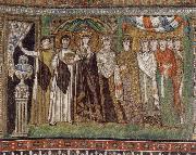 unknow artist The Empress Theodora and Her Court china oil painting reproduction